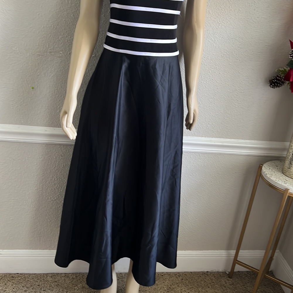 Js Collections Petite 8p Pink & Black Striped Mes… - image 2